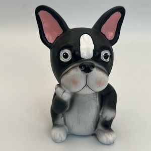 Super cute French Bulldog /Boston Terrier glasses holder.